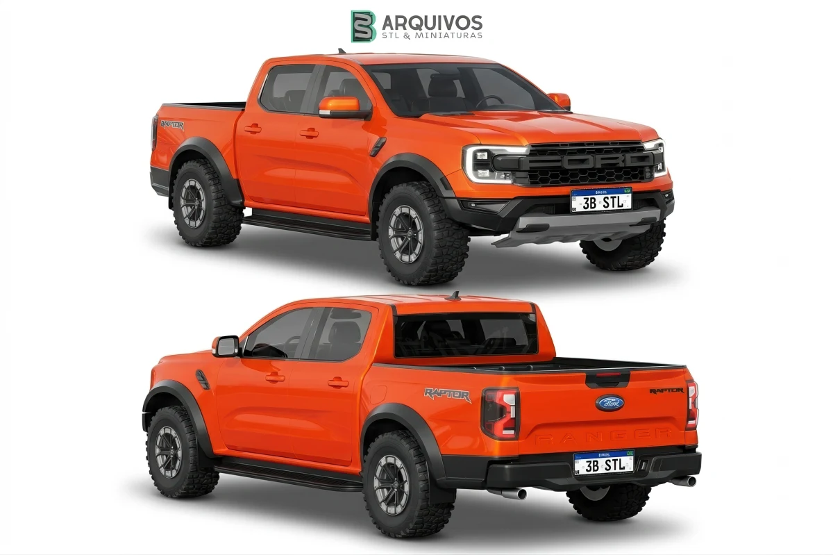 Modelo 3D STL - Ford Ranger Raptor 2023 — foto 2
